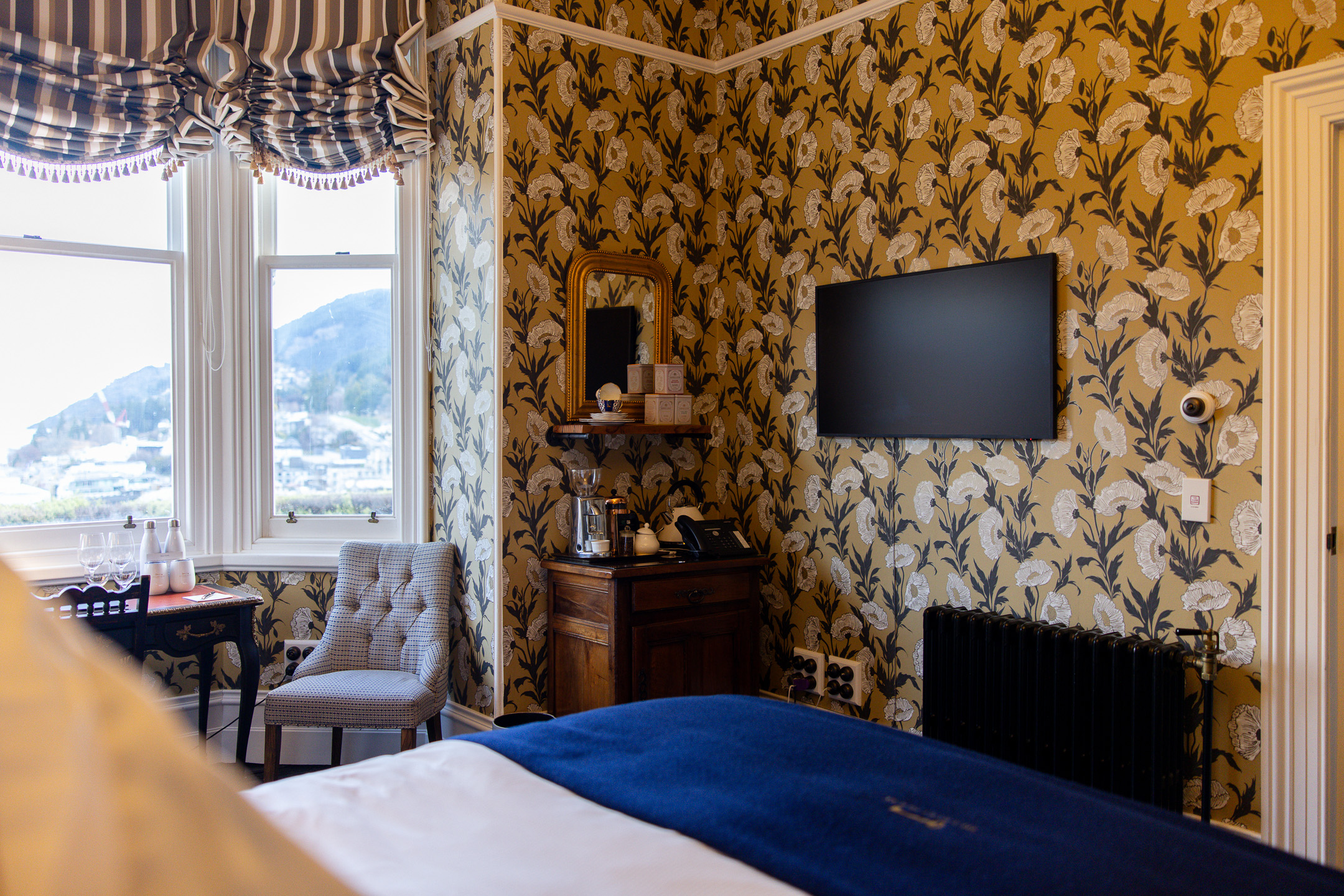 Archerfield Room at Hulbert House, a premium category room with views of Lake Whakatipu